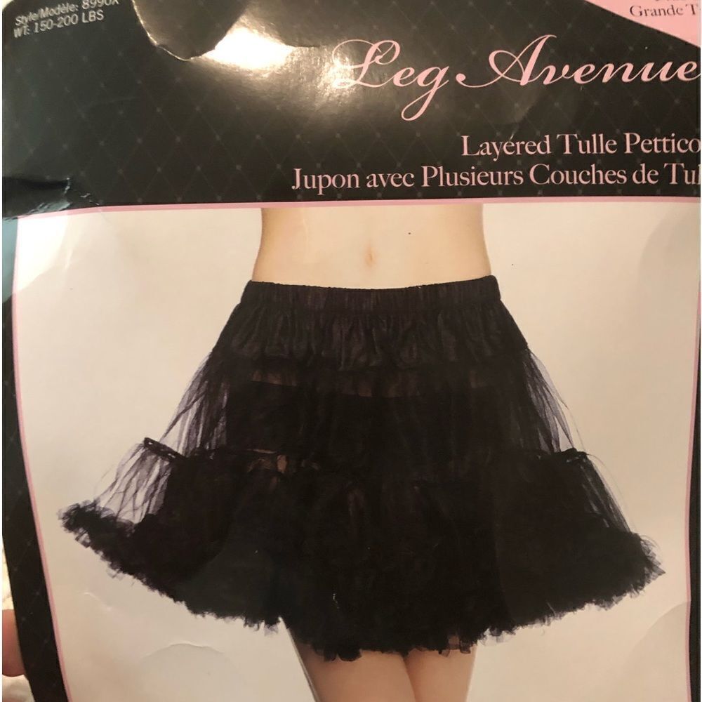 Black Layered Petticoat